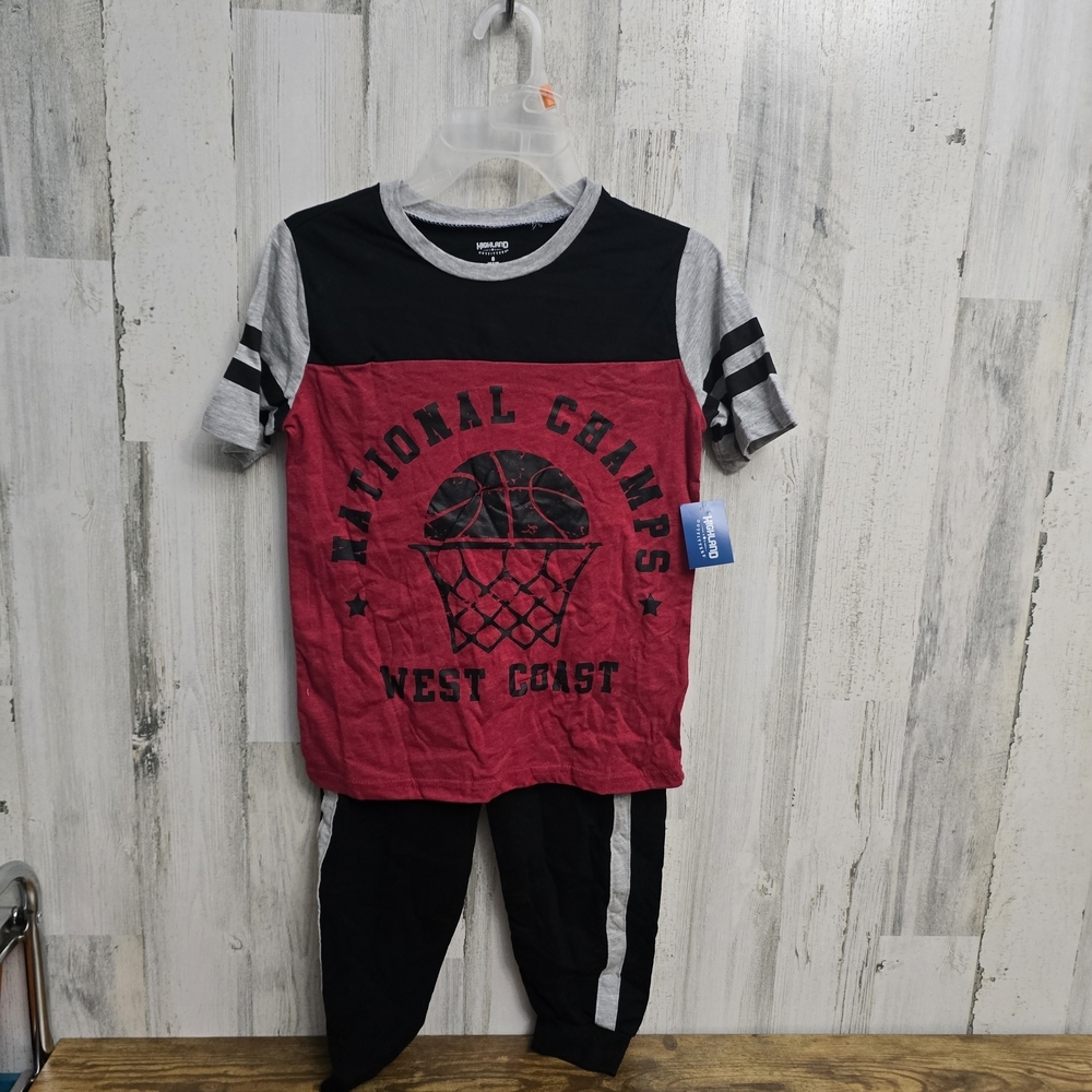 Kids National Champs Matching Set - Black and Red